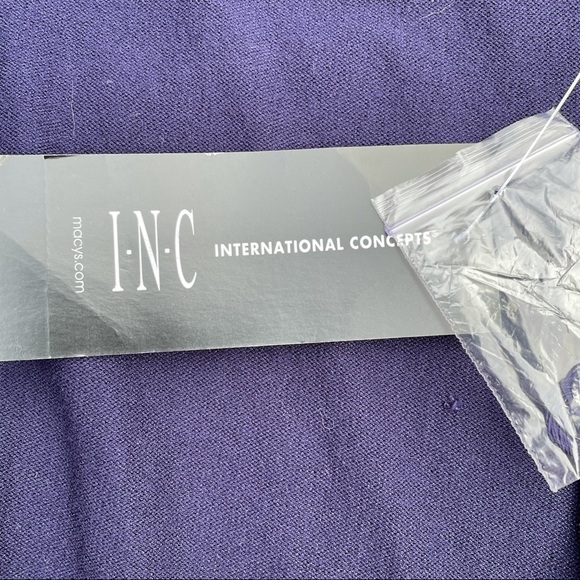 INC Suede Fringe Western Ranch Revival Boho Vest Blue Indigo New XS - Picture 9 of 10